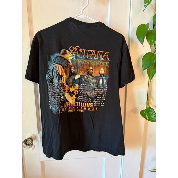 Santana men’s size large 2022 tour t-shirt - Picture 6 of 7